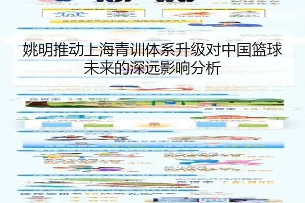 姚明推动上海青训体系升级对中国篮球未来的深远影响分析